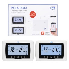 Termostat PNI CT400 WiFi, control 2 zone prin Internet, centrale termice